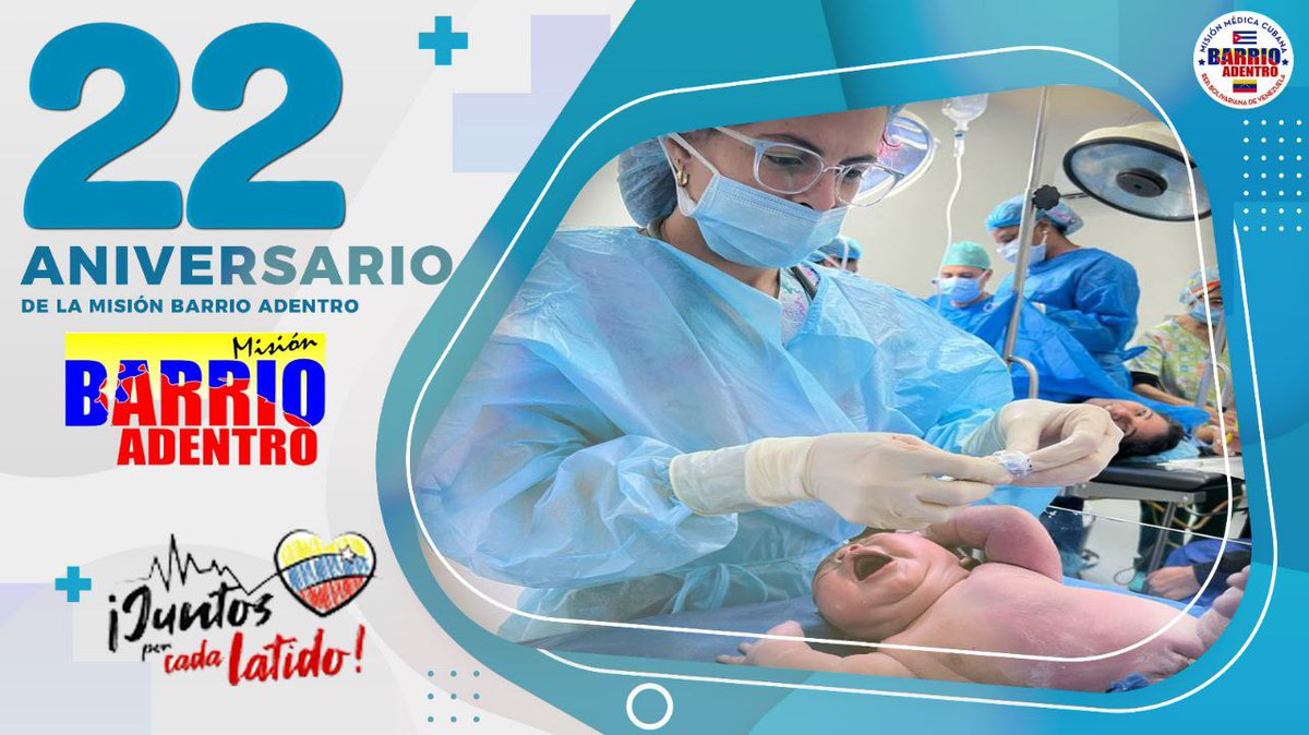 Los cooperantes de la Salud que integran las Brigadas Médicas Cubanas en el exterior tienen como convicción el salvaguardar las vidas humanas. Como muestra de la valentía, la dignidad y el amor a la profesión. #AniversarioXXIIBarrioAdentro #JuntosPorCadaLatido #CubaCoopera