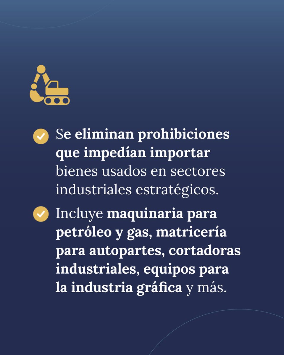 ComercioArg's tweet image. Facilitamos el acceso a maquinaria usada para que los sectores productivos estratégicos puedan incorporar tecnología a mejores precios, mejorar sus procesos y ser más competitivos.
Conocé más 👉argentina.gob.ar/noticias/el-go…