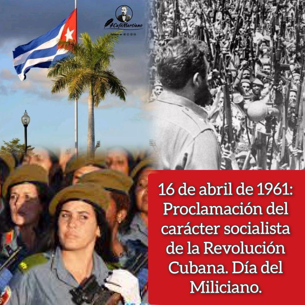 Buenos días 🇨🇺 #CaféMartiano 
De un Martí: 
✍️"con todos y para el bien de todos".

A un Fidel donde:
“¡El socialismo es... el único camino de los pueblos.
Y hoy, cuando lo quieren cuestionar los enemigos, debemos defenderlo nosotros más que nunca".

#GirónVictorioso
#Cuba