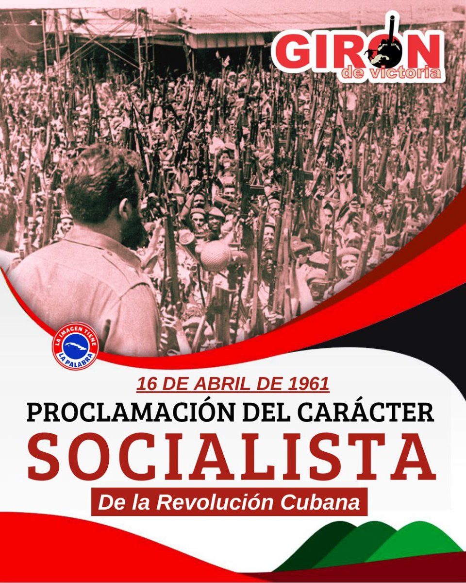 Esta es la Revolución Socialista y democrática de los humildes, con los humildes y para los humildes. Y por esta Revolución de los humildes, por los humildes y para los humildes, estamos dispuestos a dar la vida.
#64AñosDeGirón