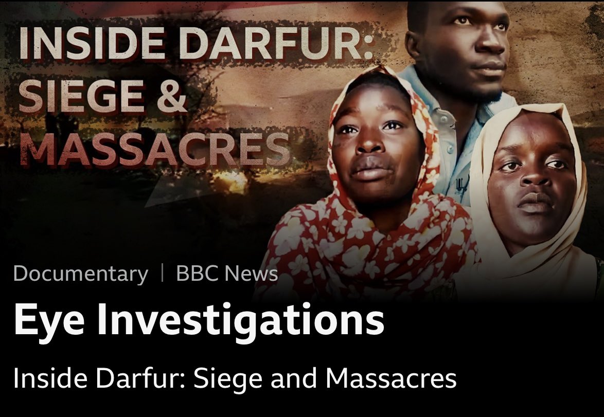With unprecedented access, BBC Eye film “Inside Darfur: Siege and Massacres” tells the story of two cities. 
One that has fallen to the paramilitaries, and another cut off from the outside world, fighting to survive. 

youtu.be/HXw7y8w2irA?si…