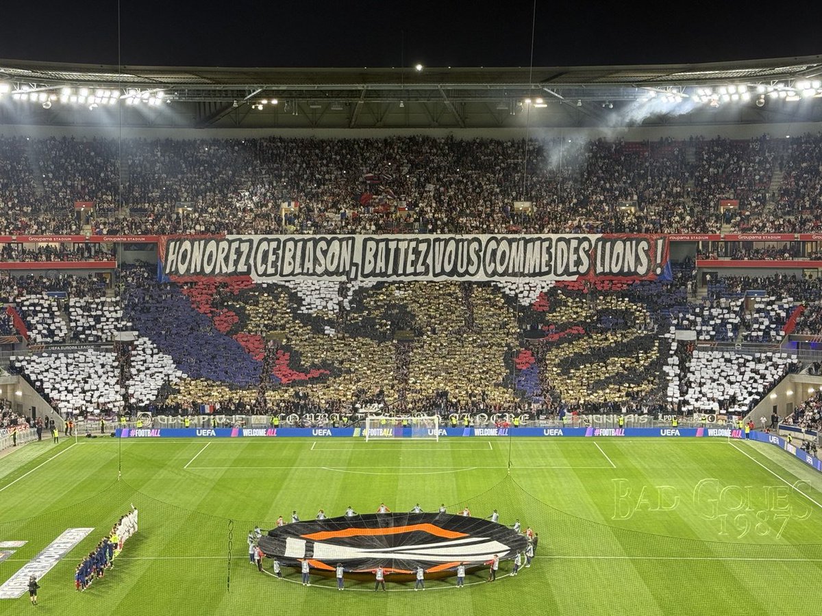 BG1987Officiel's tweet photo. 2025-04-10 Lyon-Manchester (UEL) https://t.co/ExdekdoiSa