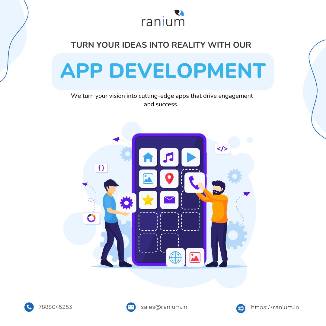ranium's tweet image. 📱 Does your business need a mobile app? 
Short answer: YES.

Boost sales, engage customers, and stay connected with smart push notifications.

In today’s world, apps = growth. Let’s build yours!

#MobileApp #BusinessGrowth #TechForStartups #CustomerExperience #ScaleWithTech