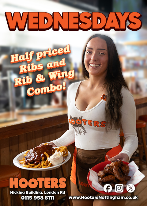Get over the hump with Half Price Ribs at Hooters Nottingham this Wednesday!🍖

Tender, smoky, and packed with flavor—perfect for a midweek treat! 🔥

Who’s ready to dig in? 👇🍻