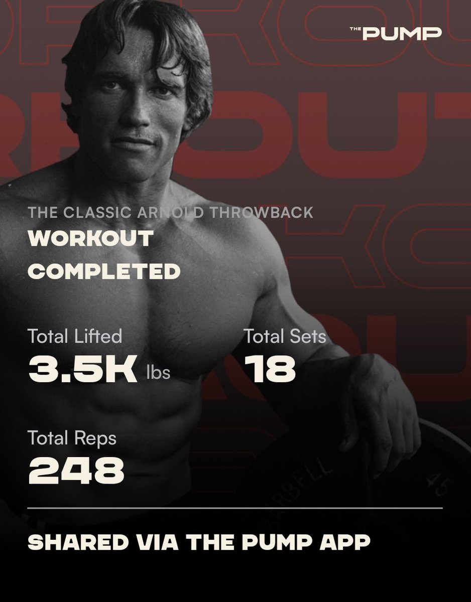 Amélie Fillion (@aj_fillion) on Twitter photo Nothing better than starting the day with solid reps and great vibes! #PumpClub #ArnoldsPumpClub #Workout #Reps #GoodVibes
<a href="/Schwarzenegger/">Arnold</a> <a href="/ketch/">Daniel Ketchell</a> <a href="/BornFitness/">Adam Bornstein</a> <a href="/JenWiderstrom/">Jen Widerstrom ♡</a> #UncleNic Nothing better than starting the day with solid reps and great vibes! #PumpClub #ArnoldsPumpClub #Workout #Reps #GoodVibes
<a href="/Schwarzenegger/">Arnold</a> <a href="/ketch/">Daniel Ketchell</a> <a href="/BornFitness/">Adam Bornstein</a> <a href="/JenWiderstrom/">Jen Widerstrom ♡</a> #UncleNic