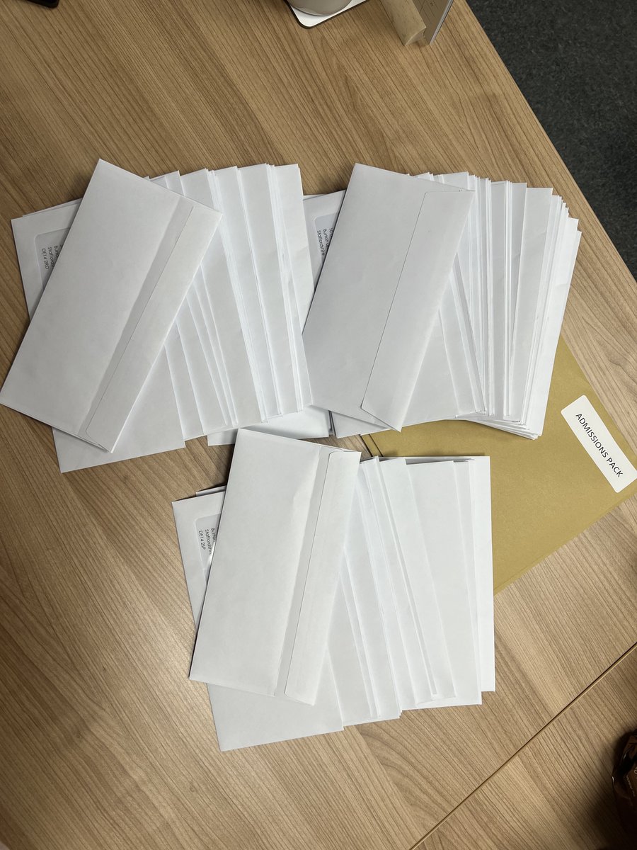 Offer and welcome letters ready to be hand delivered for our new September 2025 cohorts.