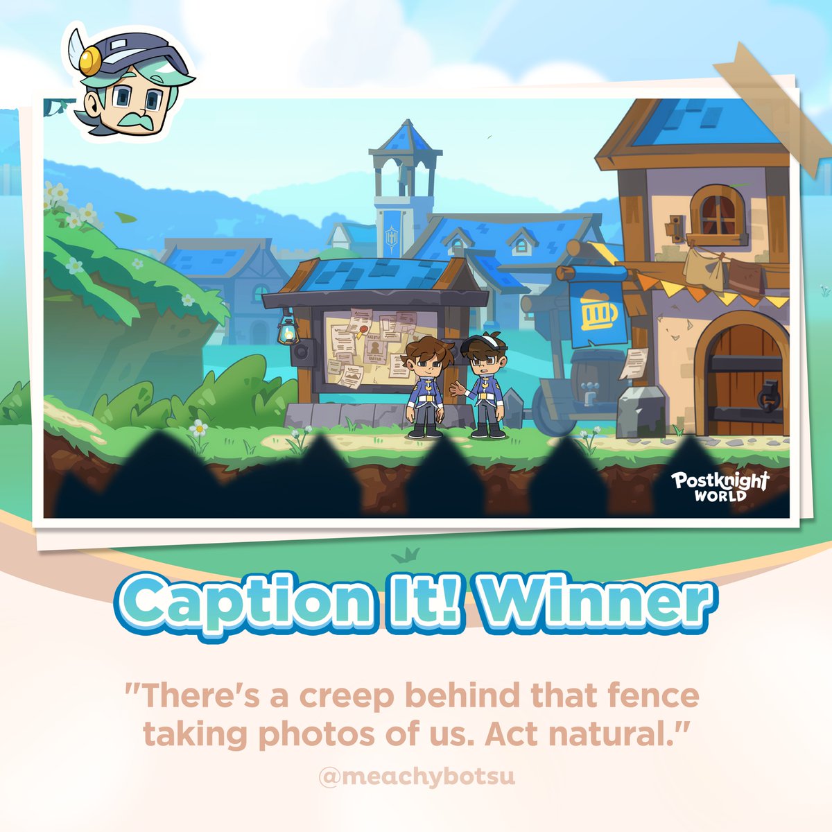 kurechii's tweet photo. Spotted: Two guys talking about #PostknightWorld… or maybe the winning captions? 👀💬

Congratulations to the winners of the #CaptionItContest’s Image #2—these captions were brilliant! 🎉

Wishlist #Postknight World on Steam!
🔗 https://t.co/2DCouSZf6P

#Kurechii #KurechiiNext https://t.co/2VwF9cjcQL