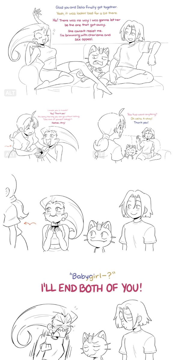 Prior to this, I was drawing A LOT of Hanamusa aka Jessie x Delia. A lot of it here but most of it on my Pokémon sideblog, @/yamujiburo. First drew them back in 2017 but really started drawing them a lot and doing the comics in 2023