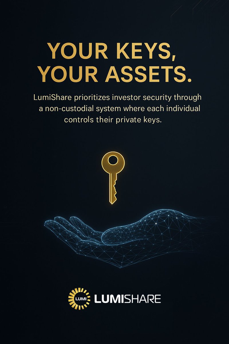 LumiShare prioritizes investor security through a non-custodial system where each individual controls their private keys on LumiPlace. 
While 2025 might not be the year #RWAs go completely supernova, it's definitely when the fuse gets lit. This market's so colossal, expecting it