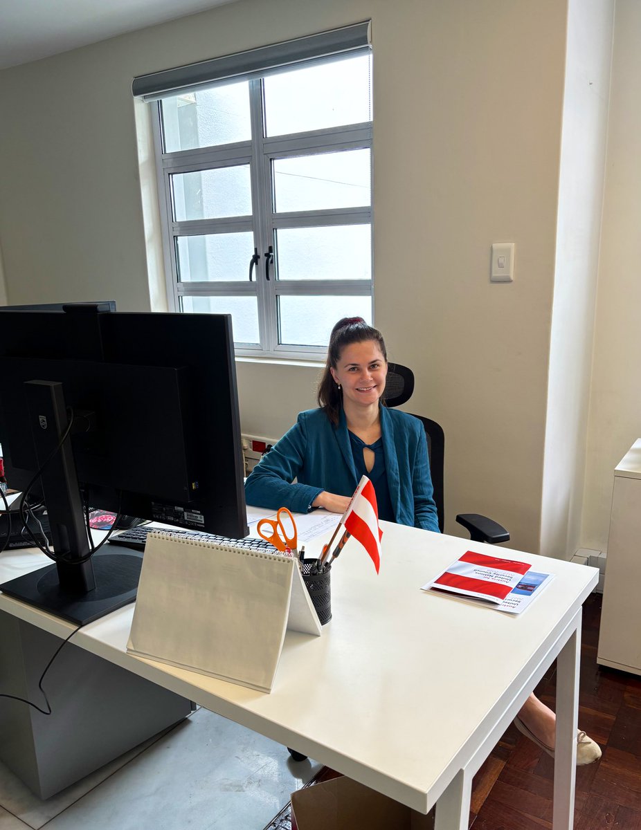 Almut Winkelbauer will be supporting our Embassy for three months. 

Driven by a passion for intl. law, Almut is excited to immerse herself in the world of diplomacy – and perhaps discover if rooibos tea is indeed the secret to successful negotiations. ☕🌍

Welcome to the team!