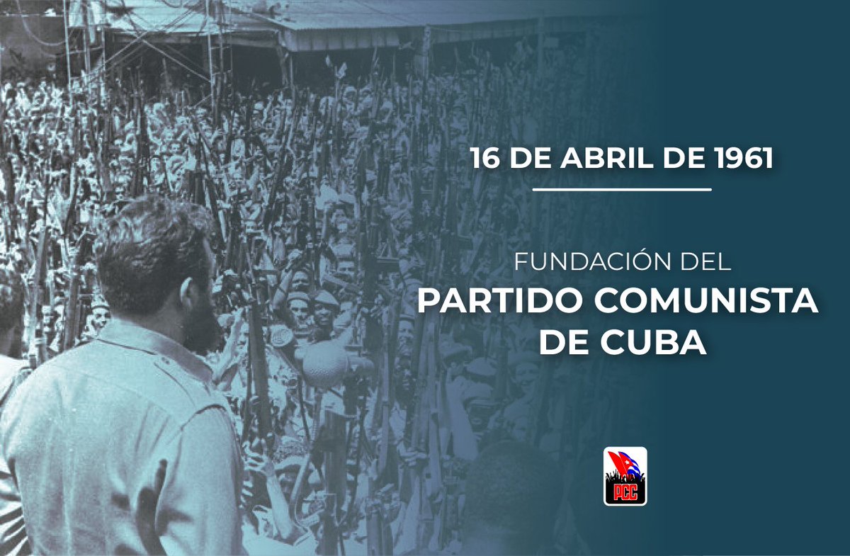 El <a href="/PartidoPCC/">Partido Comunista de Cuba</a> no nació de un acto o una reunión, sino de la lucha y la victoria. Para celebrar su fundación se toma el 16 se abril. ¡Felicidades a todos los revolucionarios: militantes o no, es su Partido! #UnidosXCuba 
pcc.cu/cual-es-la-fec…