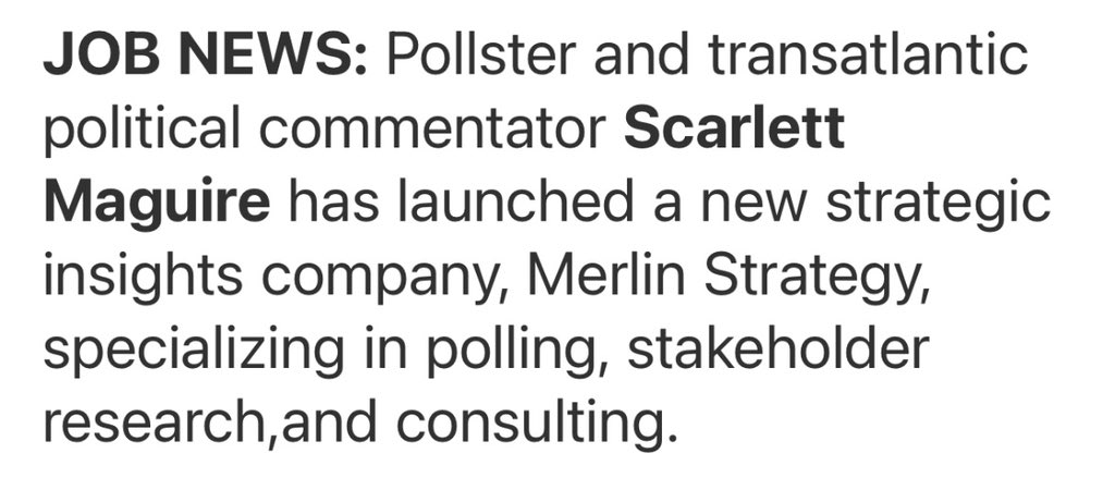Scarlett__Mag's tweet image. An update on what I've been up to in this morning's Politico playbook...
merlinstrategy.com