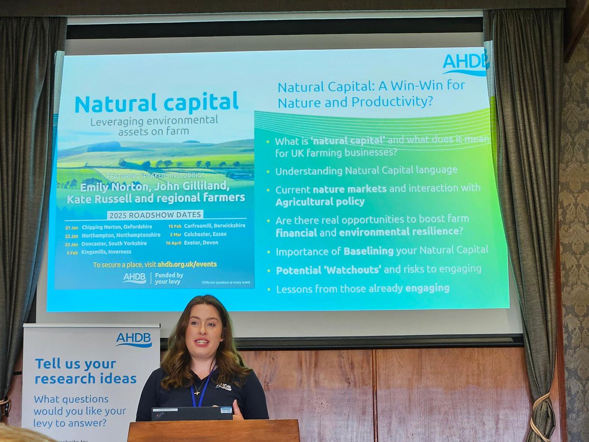 DrLauraJames's tweet image. Kicking off our final @AHDB_Cereals #NaturalCapital event in #Exeter today 🎉 Blog out now 👉 ahdb.org.uk/news/natural-c… and talks coming to YouTube tonight 👉 youtube.com/@ahdbcerealsoi… #Biodiversity #Nature #Food #Farming #Agriculture #Ag