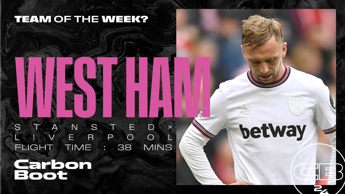 Gameweek 32’s Team of the Week is <a href="/WestHam/">West Ham United</a>. It looks like they flew to Liverpool and back for their game against <a href="/LFC/">Liverpool FC</a> . It only takes 2hr 13 to travel direct to Liverpool by train from London.

Departure: flightradar24.com/2025-04-12/17:…

Return: flightradar24.com/2025-04-13/17:…