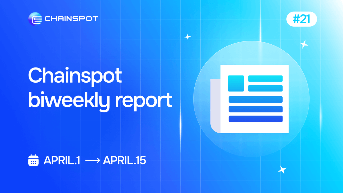🚨 Chainspot Bi-Weekly Update (1–15 April 2025):

1. Trump’s new tariffs shake global markets.

2. Crypto faces volatility amid trade tensions.

3. Chainspot is building something exciting—stay tuned!

4. Meet co-founder Artem Avdeev at TOKEN2049 Dubai (30 Apr – 2 May).

👉 Read