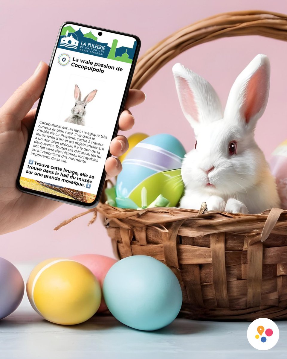 🐰 La quête de Cocopulpolo recommence à La Pulperie de Chicoutimi !
Pour Pâques, notre lapin-reporter préféré a préparé une aventure magique et interactive au cœur du musée, avec des chocolats à la clé !🕵️‍♂️✨