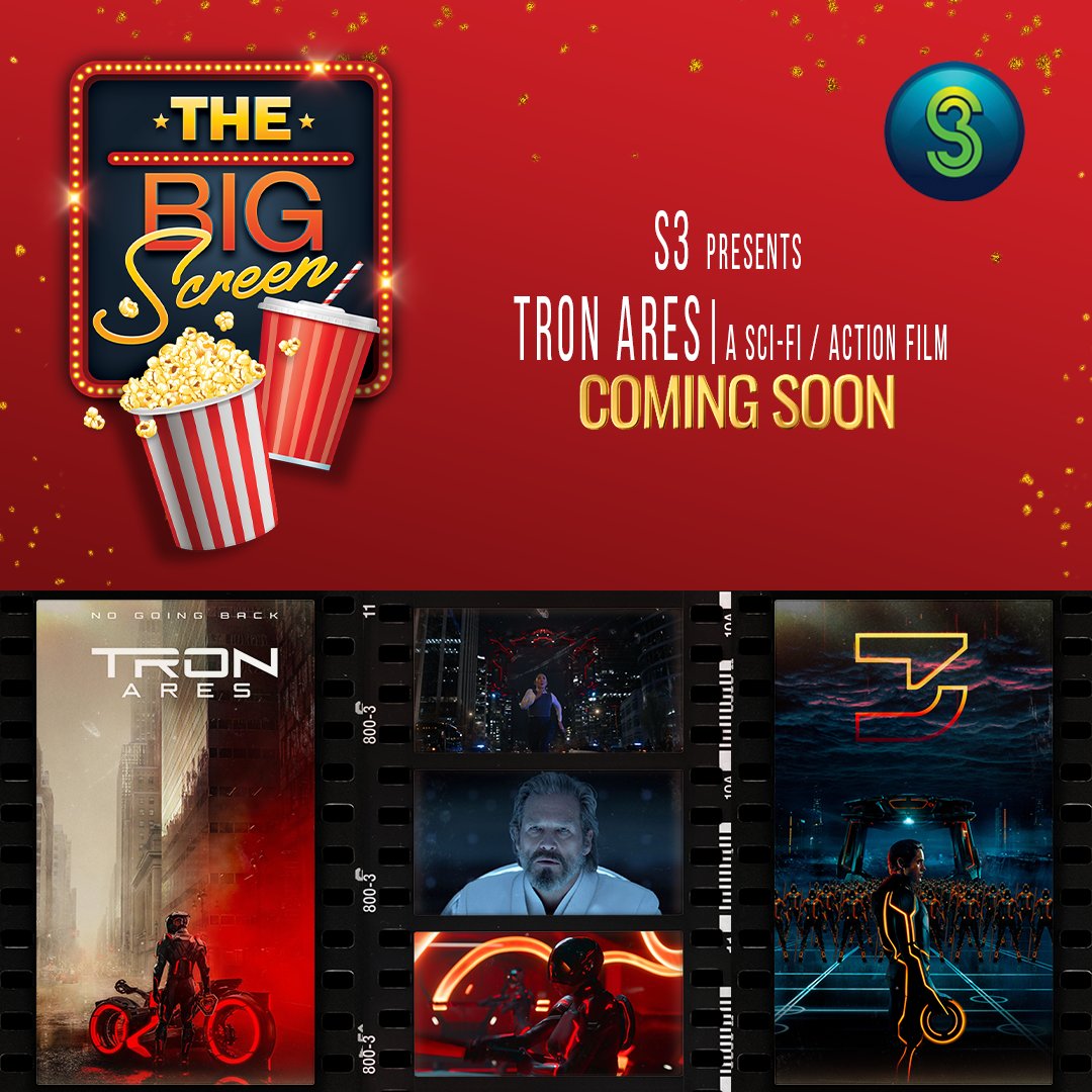 thebigscreensa's tweet photo. ⚡Gear up for a wild ride! Ares, an AI, breaks out of the digital world—explosive action, neon battles, pure sci-fi chaos! Catch The Big Screen today @15:00PM on @SABC3. Tune in for the repeat episodes on Mondays @5:30AM &amp; Saturdays @7:00AM. #TheBigScreen #SABC3 #TronAres https://t.co/opTbWu5CKt