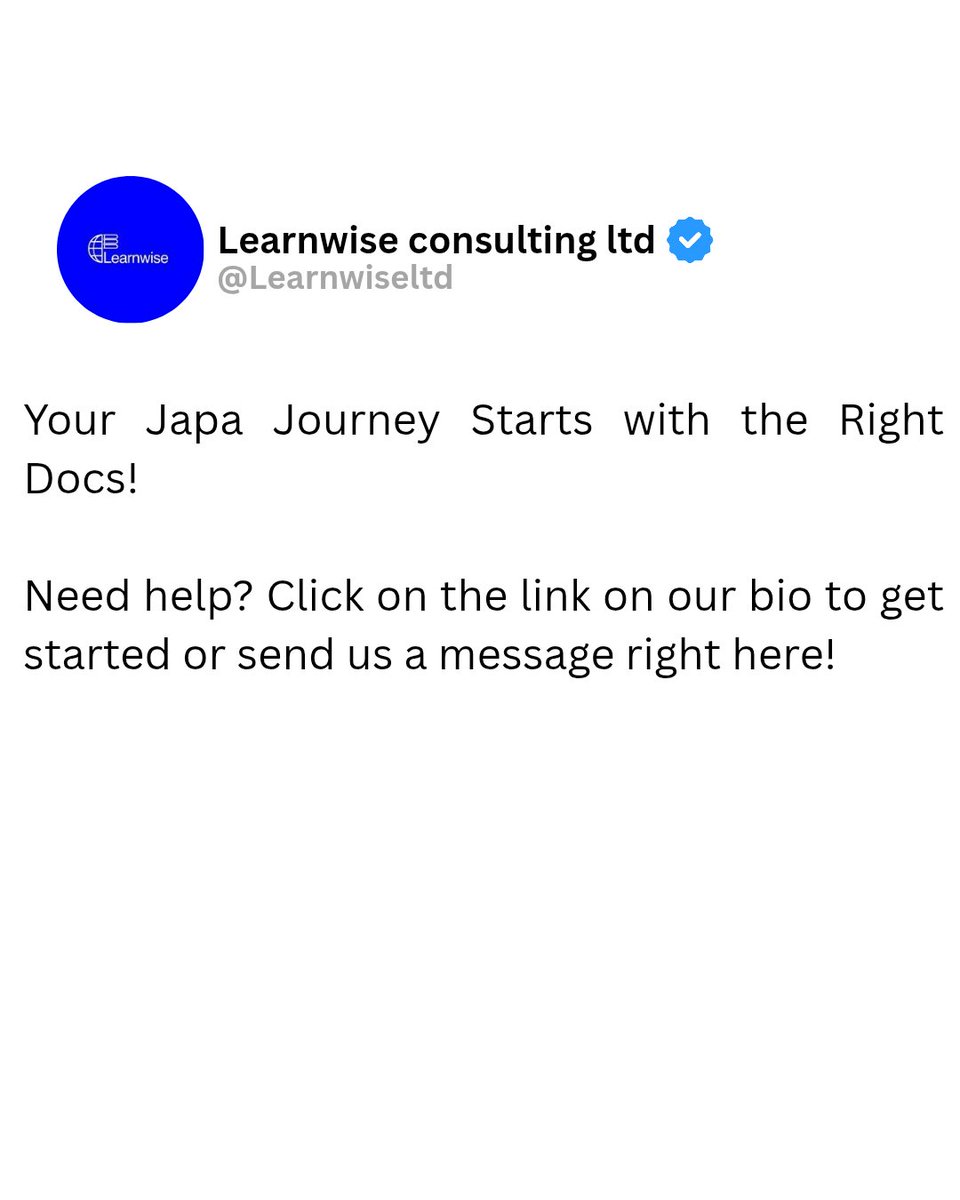 LearnwiseLtd's tweet image. Double-check everything to avoid “come back tomorrow.”

If you need help, we dey your back!

#StudentVisaTips #JapaGoals #NaijaStudentsAbroad #VisaApplicationMadeEasy