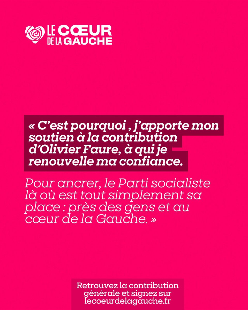 Le Coeur de la gauche ! (@coeurdelagauche) on Twitter photo « Pour ancrer, enfin, le PS là où est tout simplement sa place : près des gens et au cœur de la Gauche »
Nathalie Appéré, maire de Rennes, soutient notre contribution #LeCœurDeLaGauche et renouvelle sa confiance envers <a href="/faureolivier/">Olivier Faure</a> 🌹
Merci à elle !
- <a href="/nathalieappere/">Nathalie Appéré</a> « Pour ancrer, enfin, le PS là où est tout simplement sa place : près des gens et au cœur de la Gauche »
Nathalie Appéré, maire de Rennes, soutient notre contribution #LeCœurDeLaGauche et renouvelle sa confiance envers <a href="/faureolivier/">Olivier Faure</a> 🌹
Merci à elle !
- <a href="/nathalieappere/">Nathalie Appéré</a>