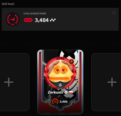 ZerkusG's tweet photo. TOP1000 FOR FIRST TIME ACHIEVED LETSGO @FACEITcs @FACEIT (5k with deagle to secure it) https://t.co/GtJVypBv78