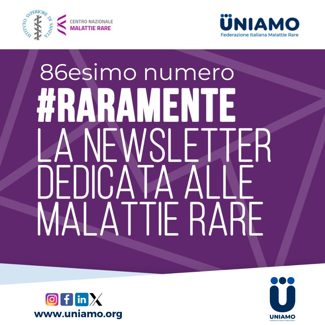 uniamomalattierare (@uniamofimronlus) on Twitter photo 📭 L'86esimo #RaraMente, newsletter sulle #malattierare, è online!
🖊️L’editoriale di <a href="/Vinc_Falabella/">Vincenzo Falabella 🇮🇹</a>, Presidente <a href="/fish_ets/">FISH Ets</a>, sulla disability card
🏂La storia di Corinna: un viaggio dentro e oltre la sclerosi multipla
⬇️E tante altre notizie dal mondo rare
malattierare.gov.it/newsletter/ant… 📭 L'86esimo #RaraMente, newsletter sulle #malattierare, è online!
🖊️L’editoriale di <a href="/Vinc_Falabella/">Vincenzo Falabella 🇮🇹</a>, Presidente <a href="/fish_ets/">FISH Ets</a>, sulla disability card
🏂La storia di Corinna: un viaggio dentro e oltre la sclerosi multipla
⬇️E tante altre notizie dal mondo rare
malattierare.gov.it/newsletter/ant…
