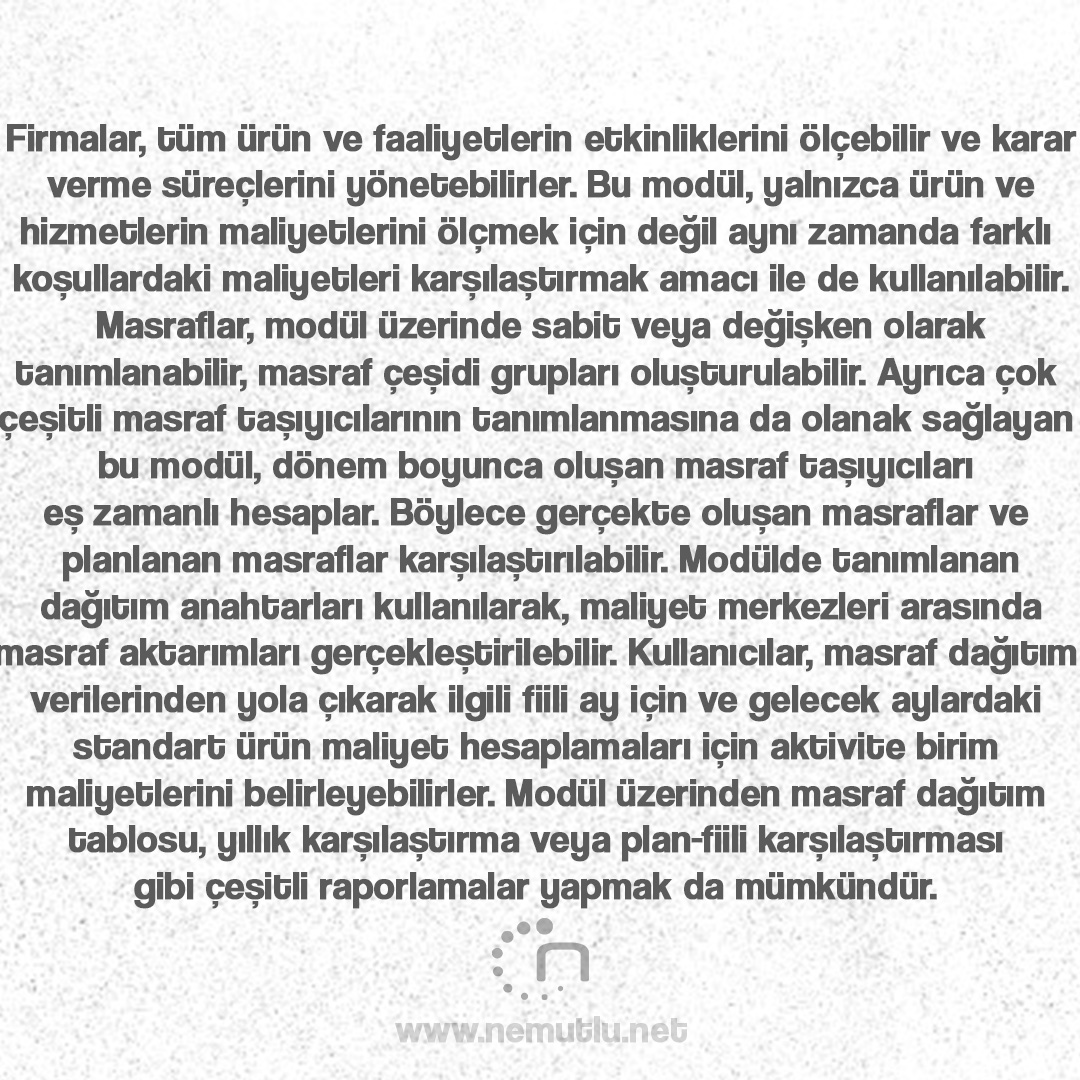 nemutluyazilim's tweet image. Firmalar, tüm ürün ve faaliyetlerin etkinliklerini ölçebilir ve karar verme süreçlerini yönetebilirler. 
nemutlu.net
#yazılım #maliyetmerkezlerimuhasebesimodülü