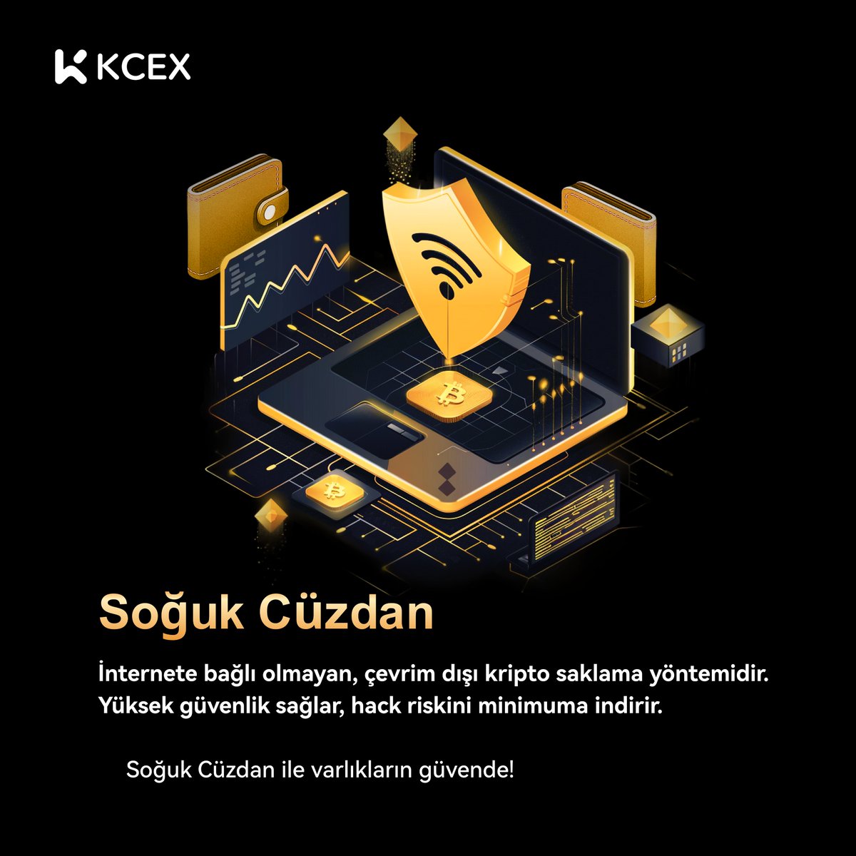 KCEX_Turkey's tweet image. 🔐 Soğuk Cüzdan ile riskleri minimuma indirin!
Varlıklarınızı saklamanın en güvenli yolu. 🛡️

#KCEX #Coldwallet