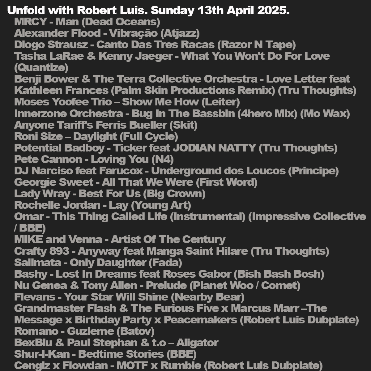 Tru Thoughts tweet media