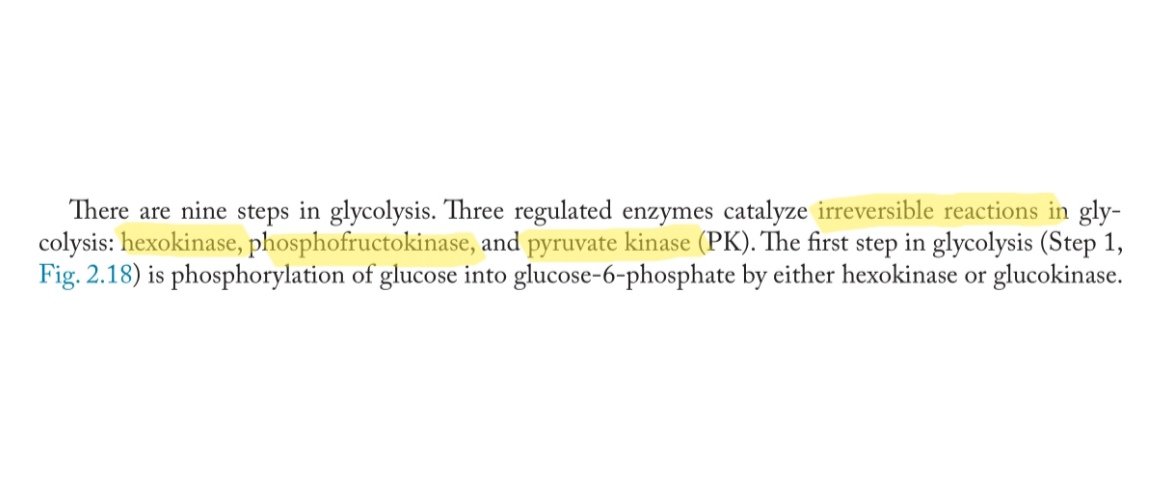joshbp_rmt's tweet photo. Mali ako dito🥹 Looked for the answer, and letter A sya.

⭐ "Three regulated enzymes catalyze irreversible reactions in glycolysis: hexokinase, phosphofructokinase, and pyruvate kinase."

Reference: CRUSH STEP 1: The Ultimate USMLE Step 1 Review, 2nd ed (pp. 34-35) https://t.co/cYyOvQ4m5s