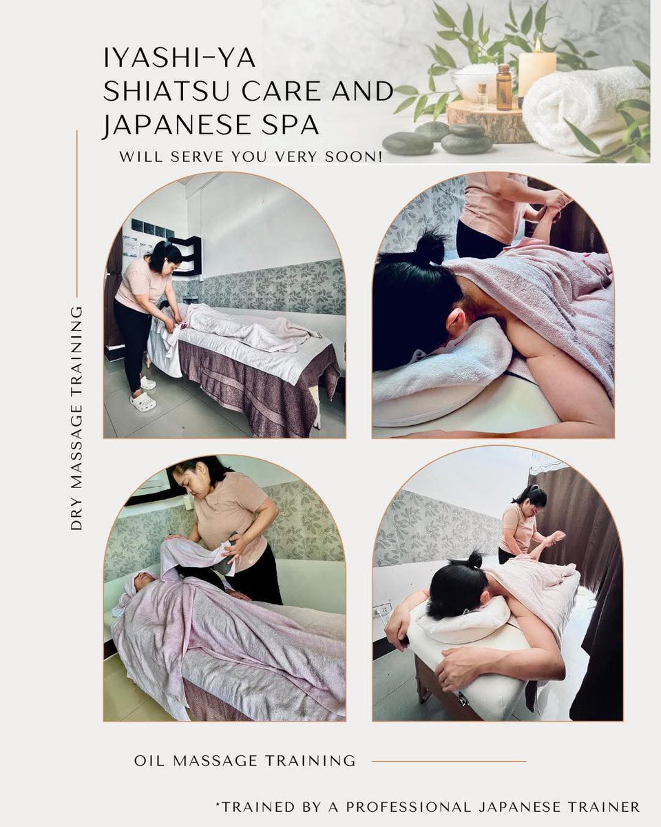 AIAP_F2F's tweet photo. タガイタイにAIAPの卒業生のお店がOPEN🎉
IYASHI-YA🌱日本式のマッサージ店💆‍♂️
指圧整体で全身を整えたり
アクティベーターを使って神経バランスを整えより効果も期待✨
オープニングパーティーは沢山の人がお祝いに来られていて、笑い溢れる素敵なパーティーでした😊 https://t.co/akZONL8yT3