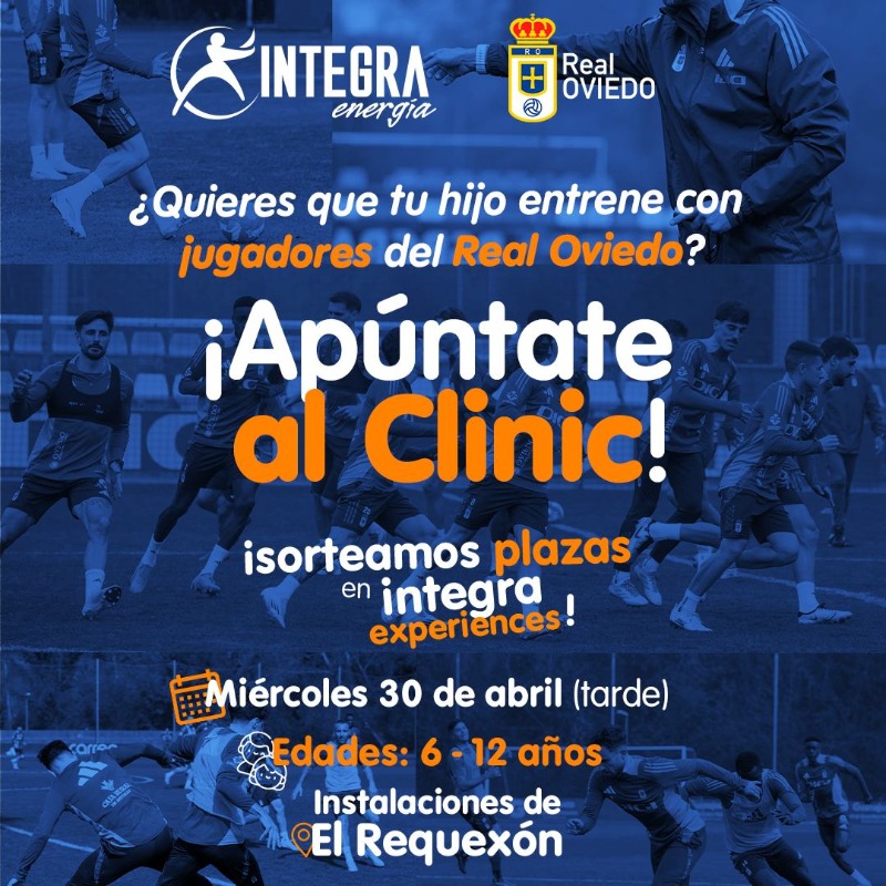 RealOviedo's tweet photo. Una #IntegraExperience especial 😍 ¡Los más pequeños podrán disfrutar de una sesión de entrenamiento junto a jugadores del primer equipo!
Participa en el sorteo:
🧡 Dale like
🤳 Sigue a @IntegraEnergia
📝 Rellena el formulario
🟠 Integra Energía | #RealOviedo