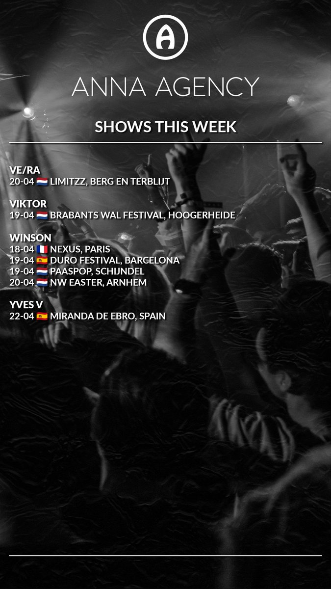 Shows This Week by Anna Agency