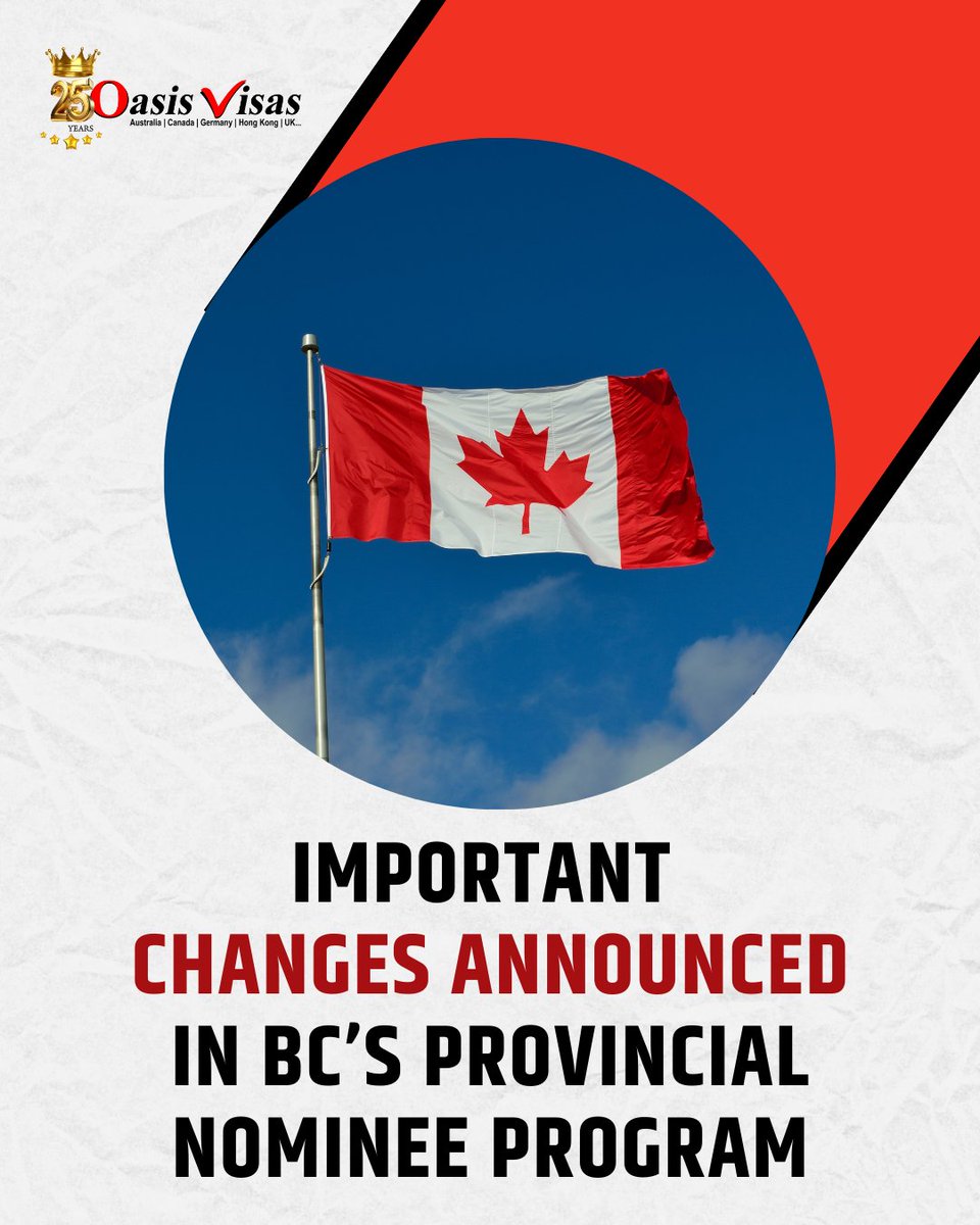 oasisvisas's tweet image. Important Changes Announced in BC’s Provincial Nominee Program

Read More...
oasis-india.com/important-chan…

#importantchanges #bcnews #provincialnomineeprogram #bcpnp #immigrationnews #canadaimmigration #bcimmigration #policyupdate #immigrationchanges #newrules #oasisvisas