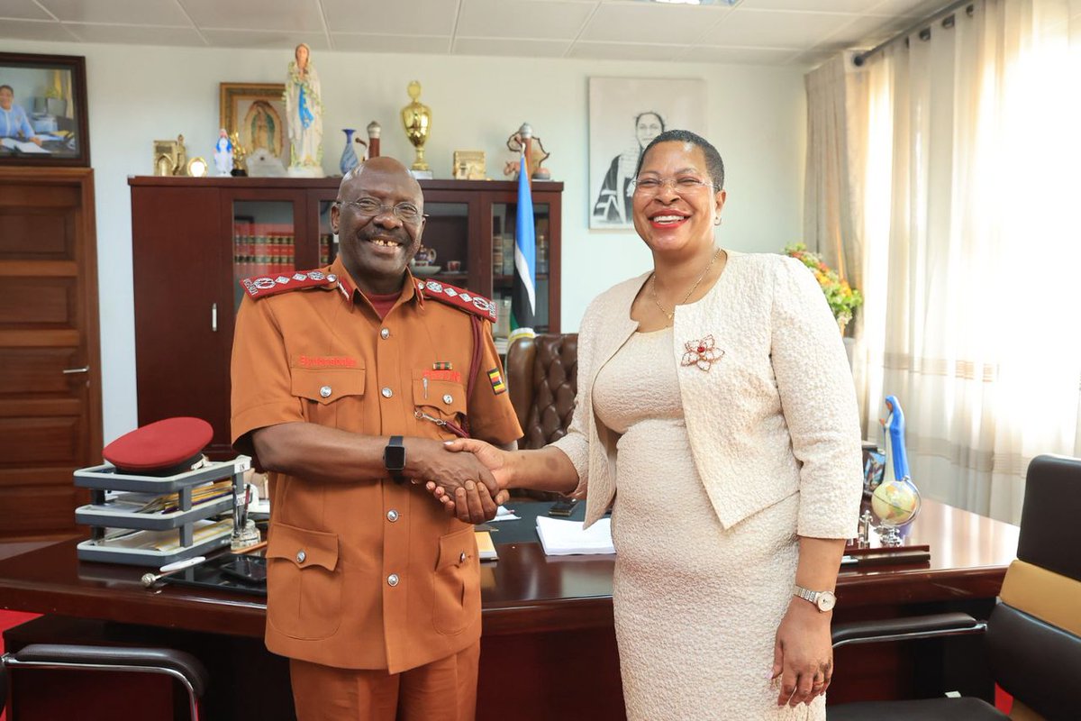 Anita Annet Among (@anitahamong) on Twitter photo I had a pleasure meeting with the Commissioner General of Prisons, <a href="/jbyabs/">Johnson Byabashaija</a>, in my office earlier today. We exchanged ideas about the operations of the institution he leads and discussed how Parliament can support them in providing better welfare for the individuals in their care. I had a pleasure meeting with the Commissioner General of Prisons, <a href="/jbyabs/">Johnson Byabashaija</a>, in my office earlier today. We exchanged ideas about the operations of the institution he leads and discussed how Parliament can support them in providing better welfare for the individuals in their care.
