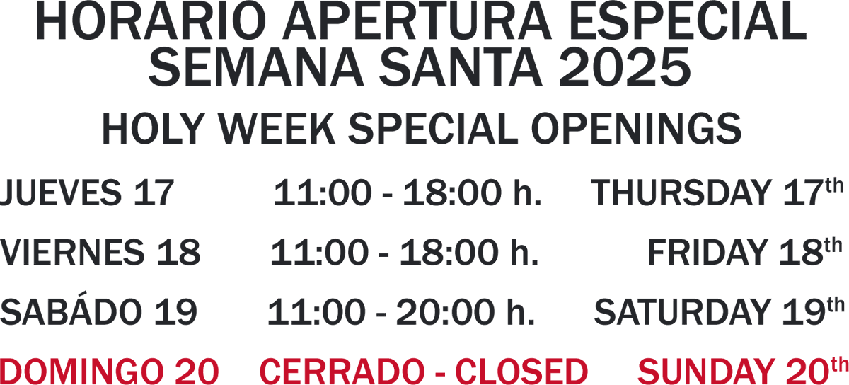 GRITOSDEMADRID's tweet photo. Esta Semana Santa abriremos el Jueves 17 y el Viernes 18 en horario especial de 11 a 18 h. El sábado con nuestro horario habitual de 11 a 20 h y el domingo la tienda física permanecerá cerrada.

Nuestra tienda online funciona 24 h al día 

https://t.co/M5cEWcy1W7 https://t.co/3yFz56UkWr