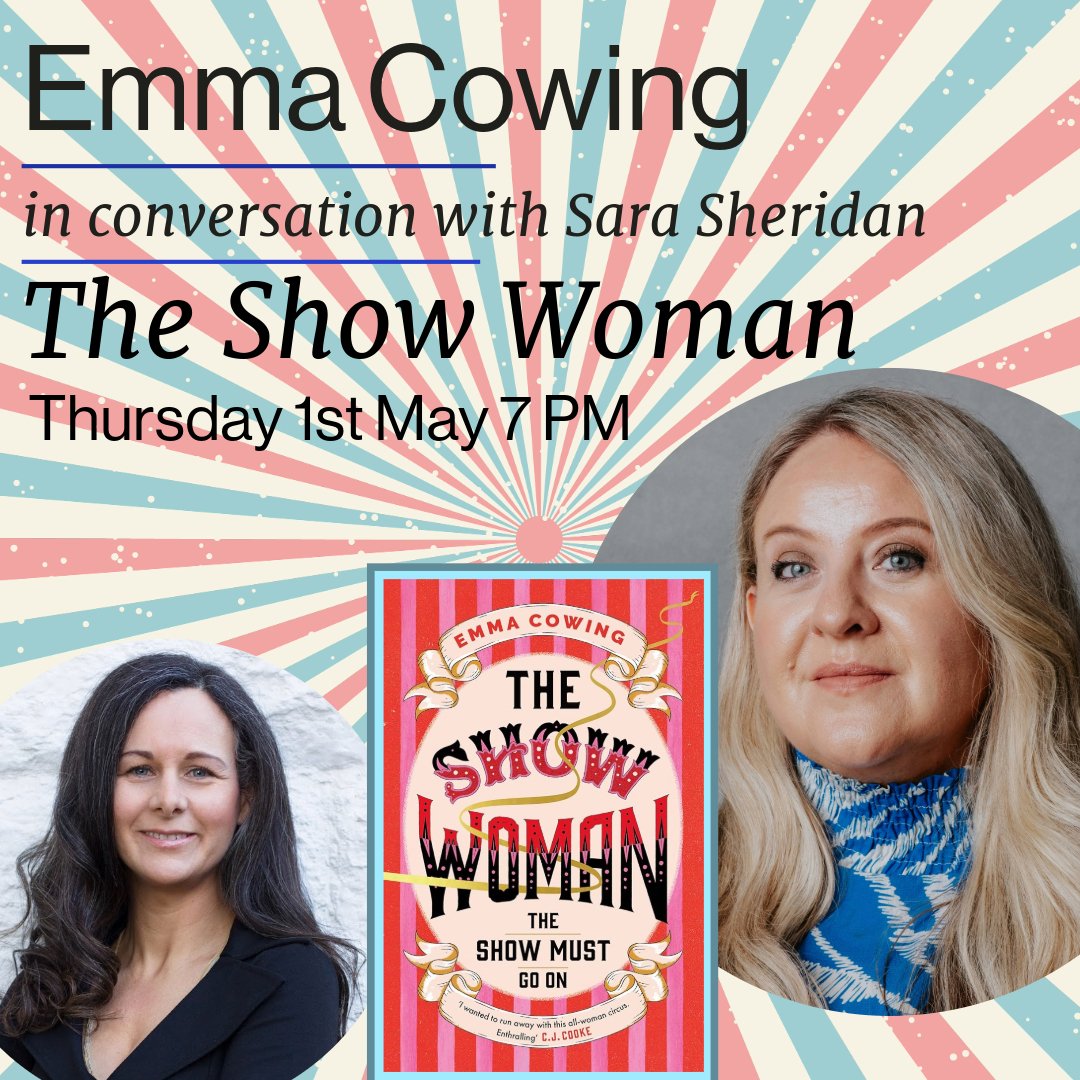 Have you grabbed your tickets yet for one of the hottest debuts of this year. Emma will be in conversation with bestselling author Sara Sheridan as she discusses her scintillating debut set in Glasgow.