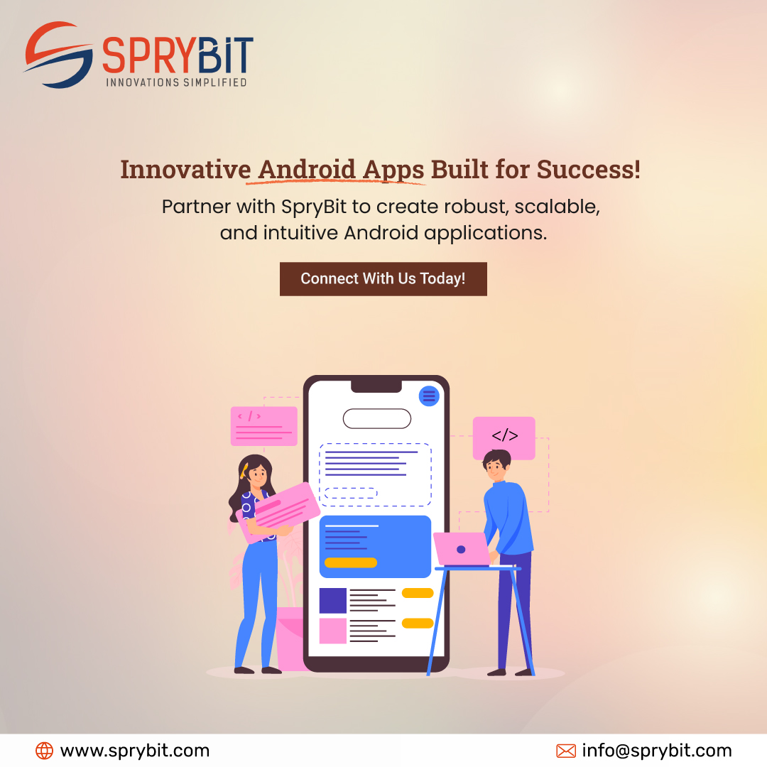 SpryBit's tweet image. Looking to build a powerful Android app that connects, converts & captivates? 🚀Our Android App Development Services deliver performance, innovation & seamless UX. Let’s bring your idea to life!
To know more: sprybit.com/android-app-de…
#AndroidAppDevelopmentCompany #SpryBit