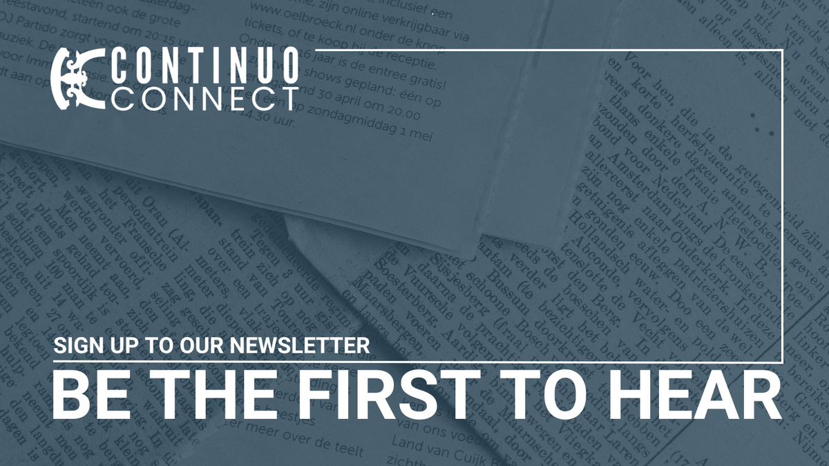ContinuoFndn's tweet image. Be the first to hear about our latest articles, playlists, featured upcoming concerts, and more by signing up to our fortnightly newsletter 📨
go.continuoconnect.com/sign-up-mailch…