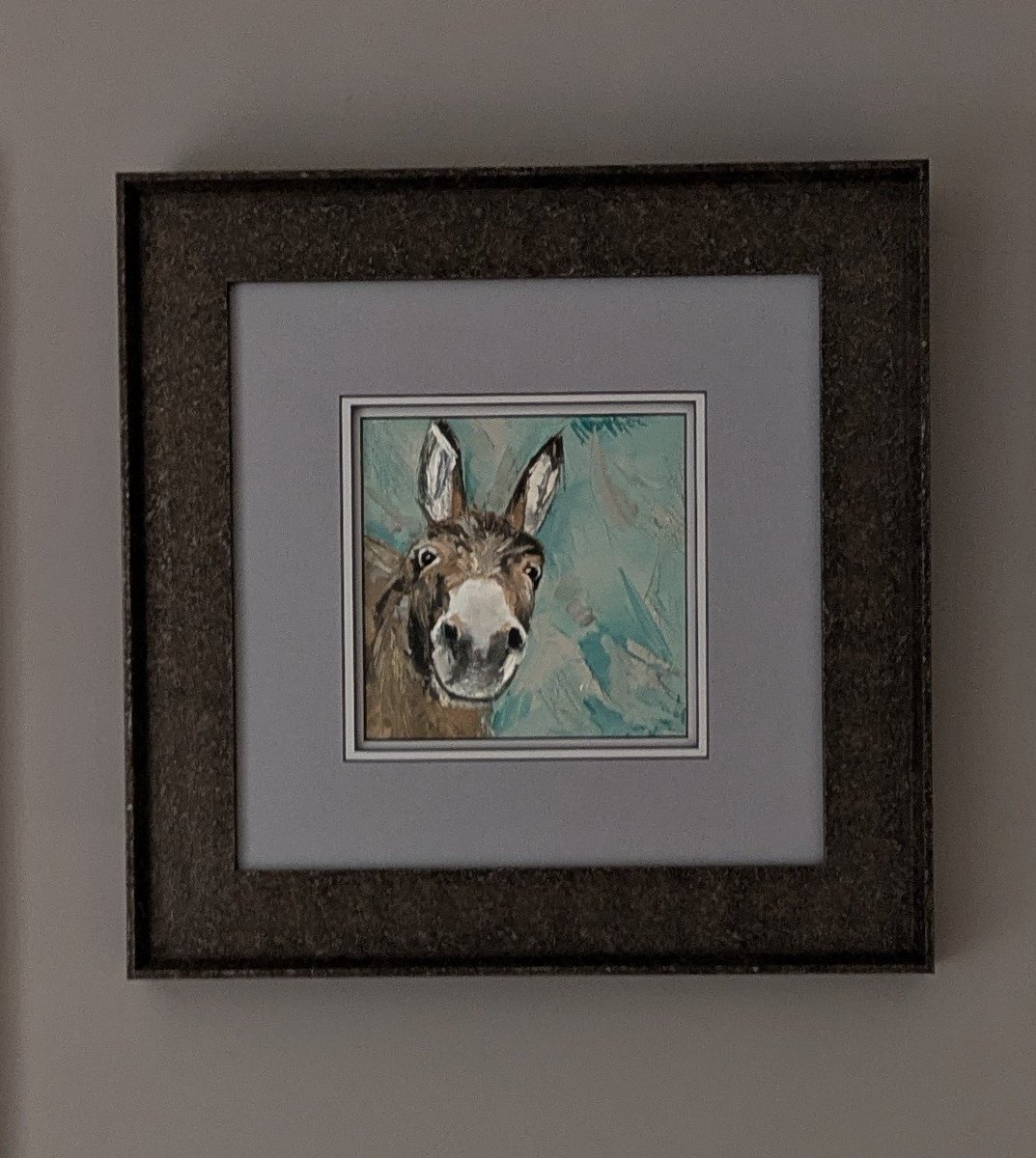 He has final finally found his forever home <a href="/DearUniverse_cs/">Charlotte Strawbridge</a> 
I am so thrilled with him! Thank you so much. 
And thank you <a href="/In2Frames/">In2Frames</a> ... Best framer in the world 😁