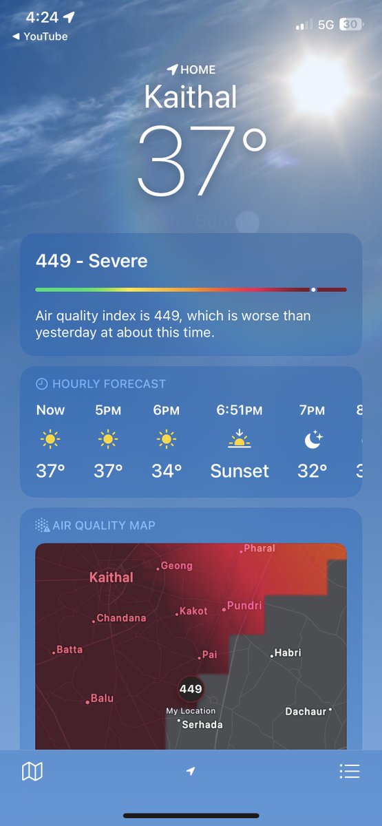 pratikatray's tweet photo. Todays aqi - 449 https://t.co/1ne8RD08SB