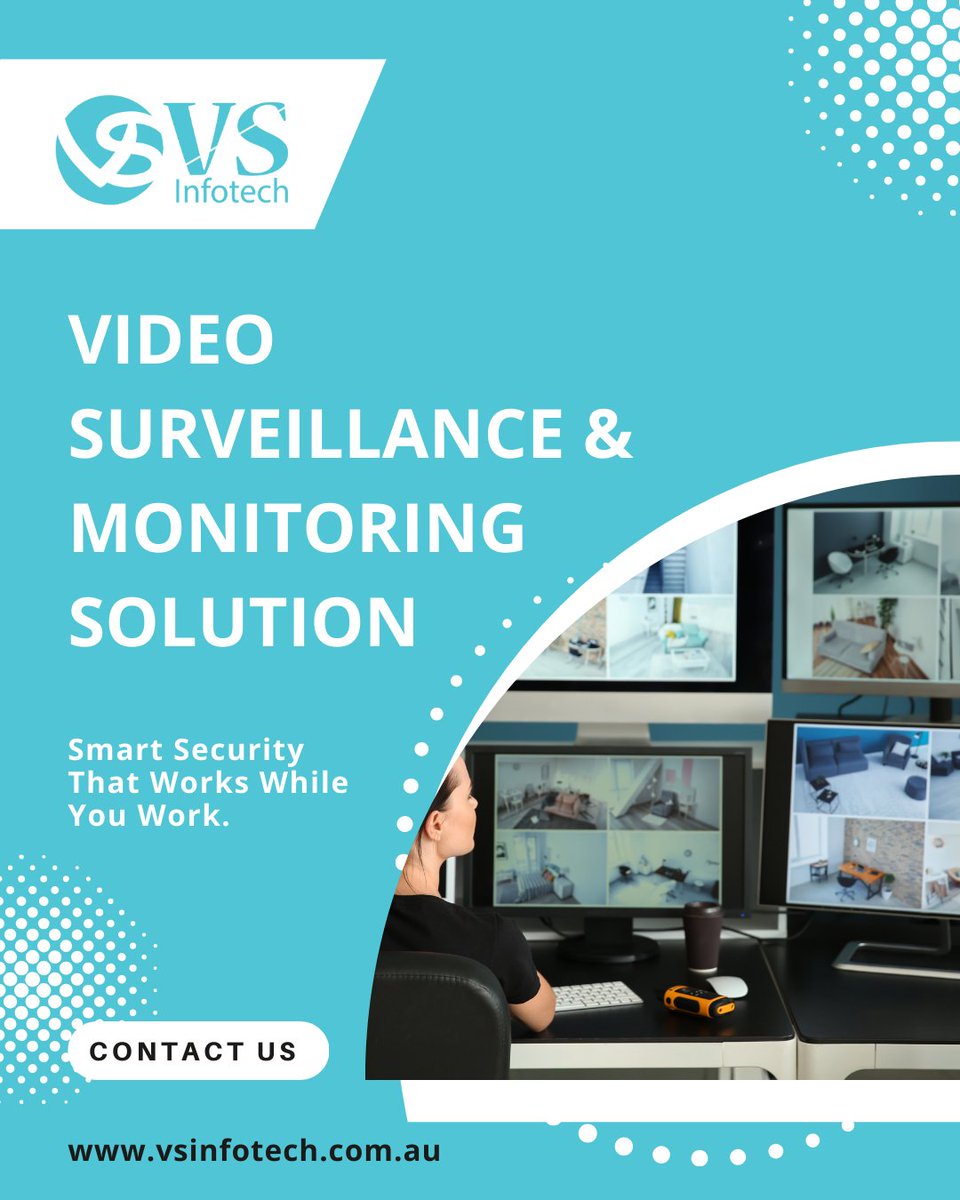 VSInfotech5's tweet image. 🛡️ Stay secure, even when you&apos;re away!
 VS Infotech offers smart video surveillance &amp;amp; monitoring solutions that keep an eye on what matters most — while you focus on work.
📞 Contact us now: vsinfotech.com.au
 #VideoSurveillance #SmartSecurity #MonitoringSolutions