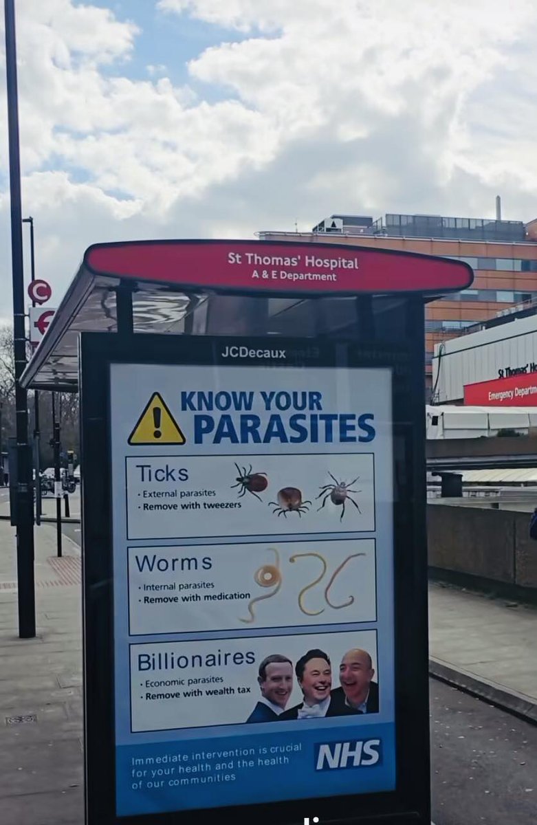 Know your parasites.  Way to go NHS.