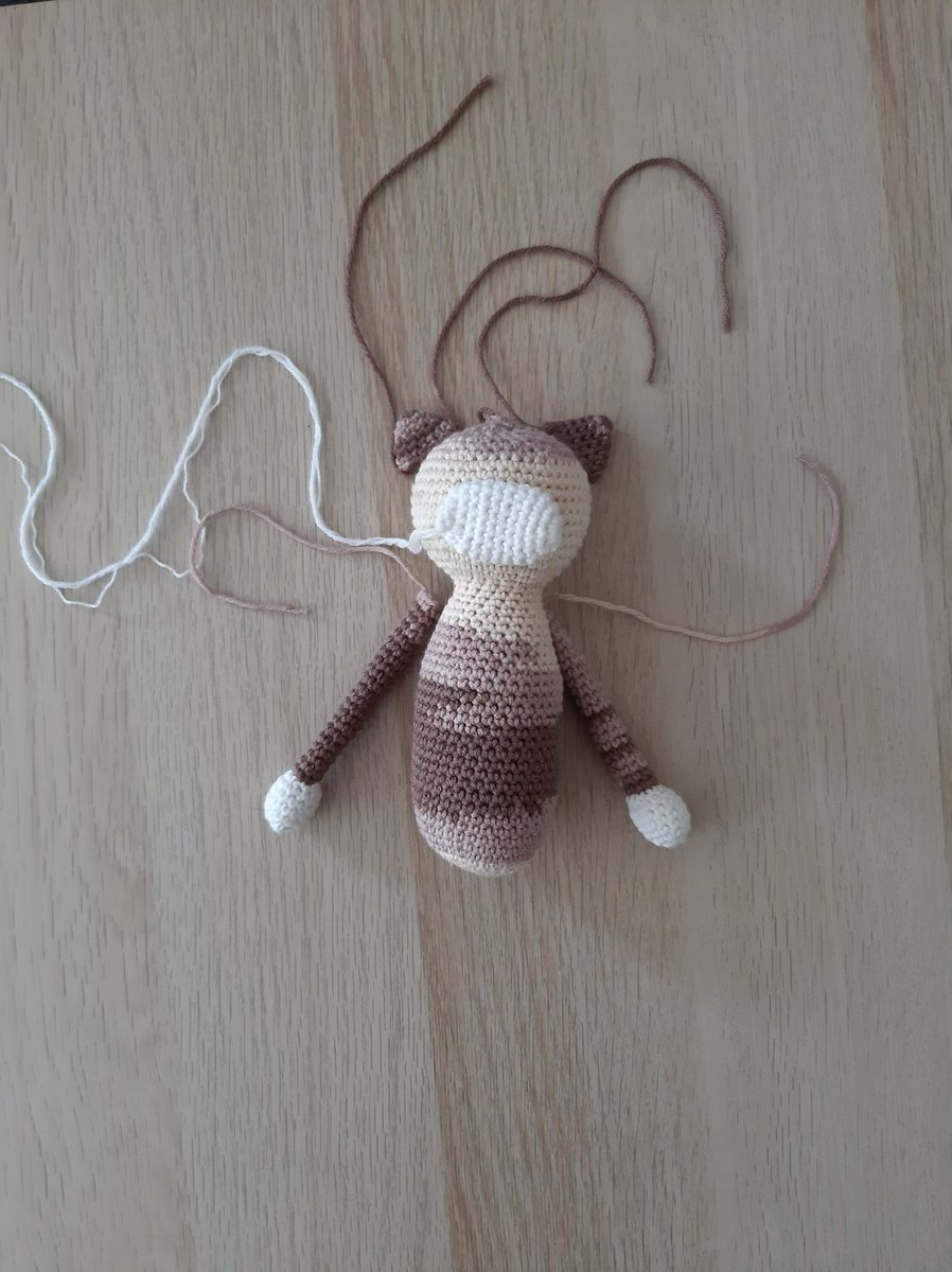 robotuska's tweet photo. @Luci_a_Sokrates Jsou krásné, miloučké 😍 Váš Sokrates mě inspiroval k tomu taky to zkusit s háčkem. Teď se snažím uháčkovat kočku dcerce, ale nebude tak originální, jako tyhle https://t.co/zyhx0pcgQa