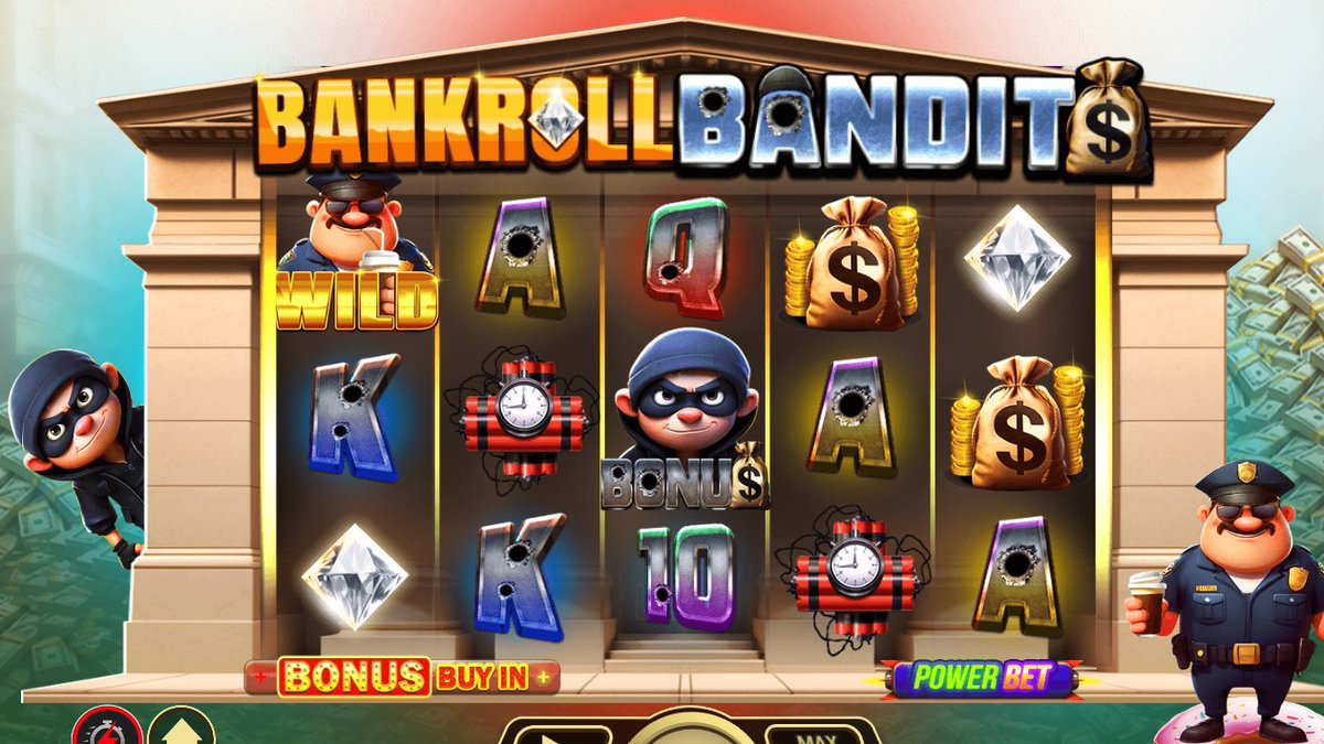 RealVipSlots's tweet photo. Get ready for a wild ride with Bankroll Bandits, where explosive features like heart-racing cascading reels, and an action-packed heist bonus round deliver nonstop thrills! Claim your Free Entry to our Friday Free Roll using code HEIST1 or click https://t.co/WutDZalipV. https://t.co/yFwbMzKrhT