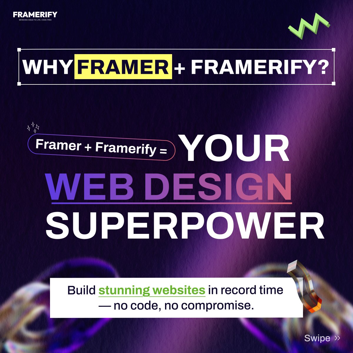 framerify's tweet image. Still thinking if @Framer is worth switching to? Here’s why it pairs perfectly with Framerify 🧩
Design visually. Launch instantly.
@framerify takes the power of Framer to the next level, whether you’re a freelancer, an agency, or a startup.
#uxtools #nocode #framer #framerify