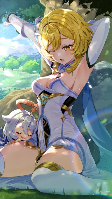 蛍とパイモン #原神 