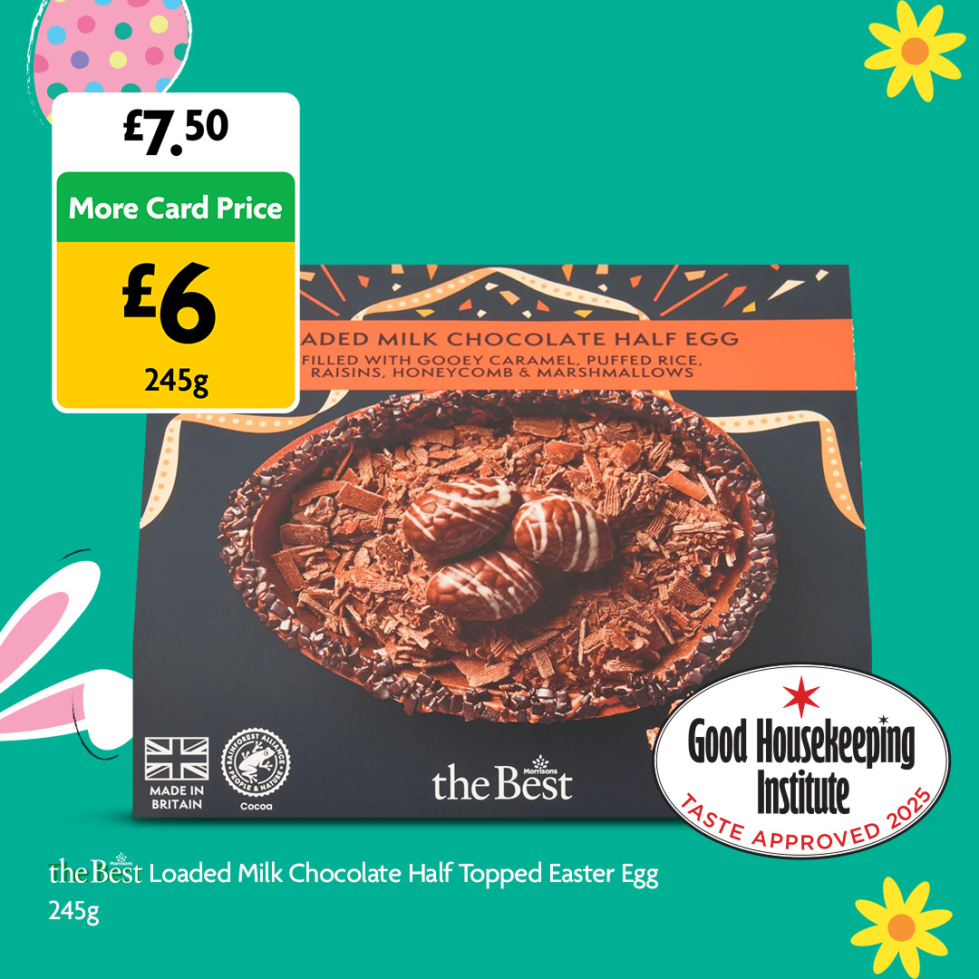 Morrisons's tweet image. Get your hands on The Best Award-Winning Easter Eggs & Hot Cross Buns, because you deserve only The Best this Easter 🥚✨