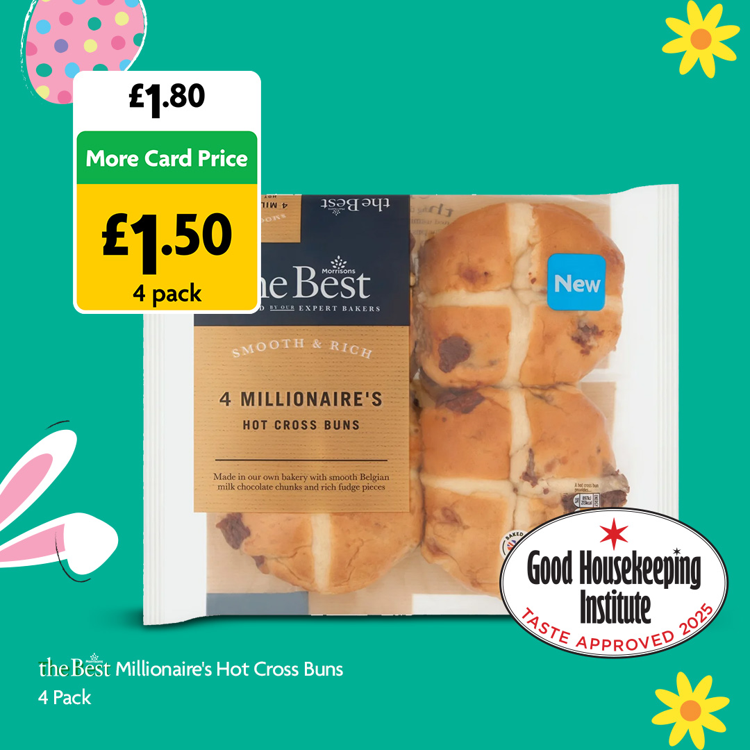 Morrisons's tweet image. Get your hands on The Best Award-Winning Easter Eggs & Hot Cross Buns, because you deserve only The Best this Easter 🥚✨