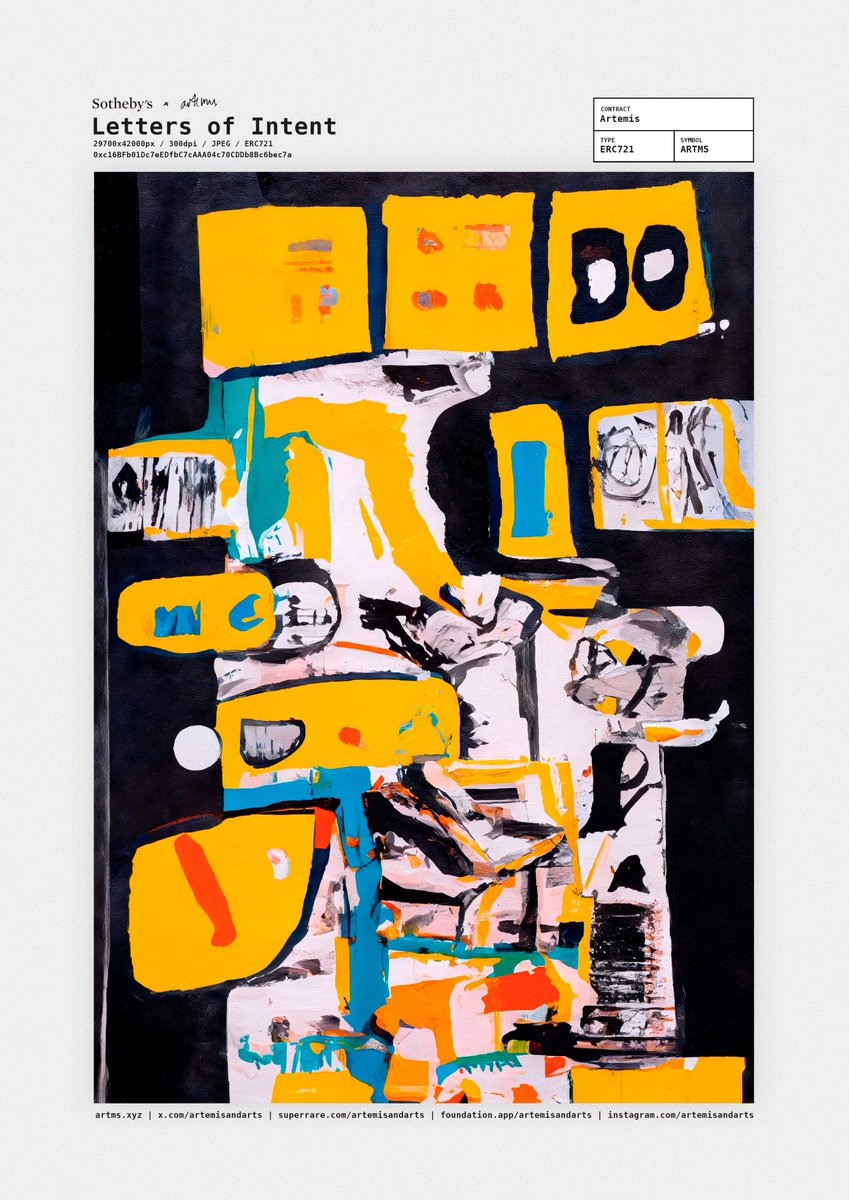 gm everyone ☕ Today is the final day for my auction on <a href="/Sothebysverse/">Sotheby's Metaverse</a>, ending in 7 hours. Thank you for all the bids so far ❤️

'Letters of Intent' is my first publicly available 1/1 of 2025, a digital-first generative artwork created using my Consensus algorithm.