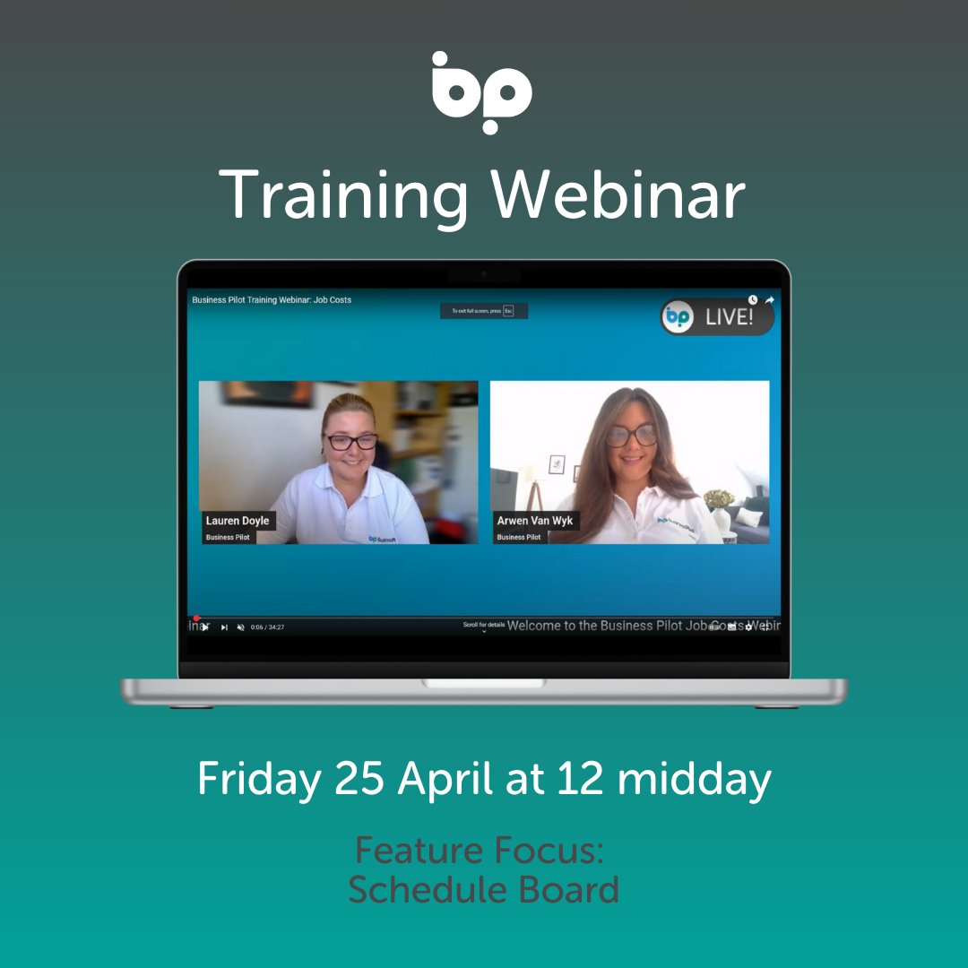Up next on the Live Training Webinar schedule: the interactive schedule board!

📆 Friday 25 April
⏰ 12 Midday
📅 Feature Focus: Schedule Board
🖥️ Watch on YouTube &amp; Facebook
👩‍🏫Sign-up for reminders here: ow.ly/ymIR50VzXKM